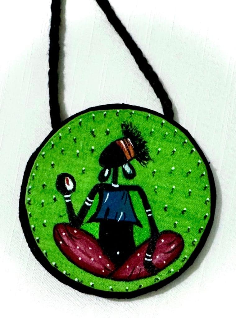Glamvila Hand-painted Fabric Jewellery view 3