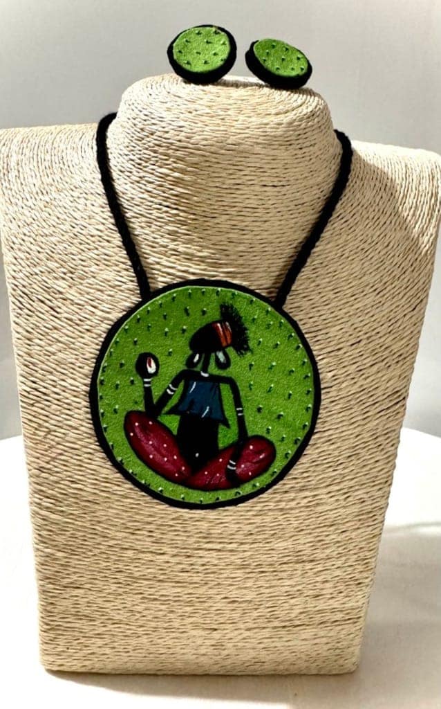 Glamvila Hand-painted Fabric Jewellery view 5