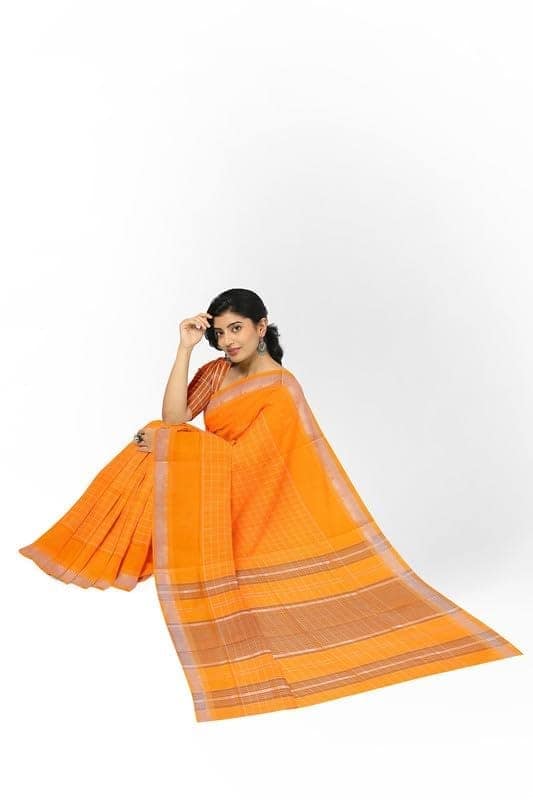 APCO Handloom - Women's Rahajmundry Pure Cotton Grey Handloom Saree (Angara Handloom Saree) 59 view 4