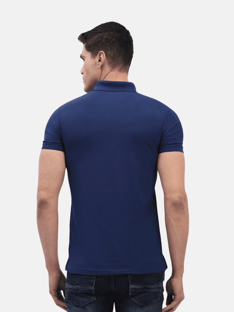 Hummel Jaye Men Blue B2B Poly Polo view 3