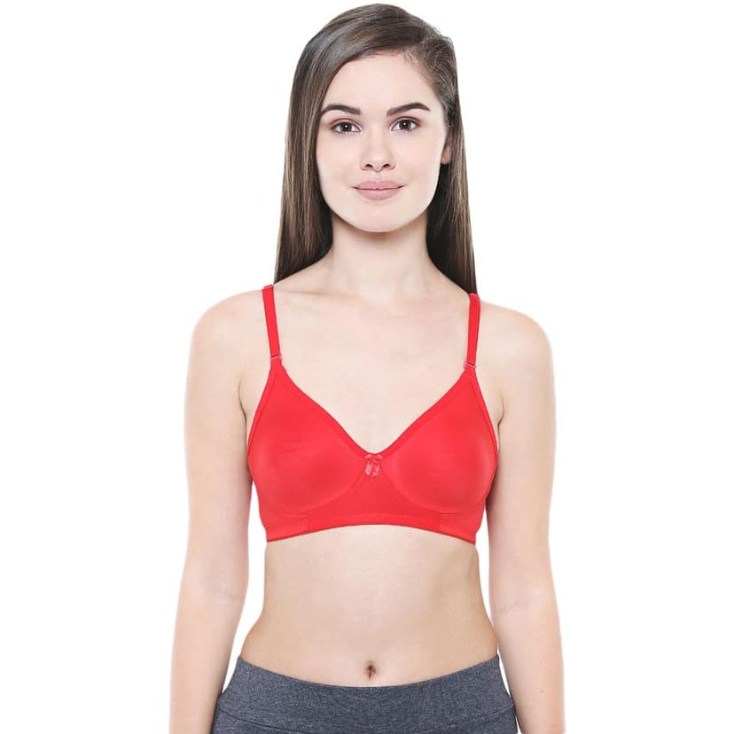 Bodycare Women Cotton Full Coverage Non Padded Regular Bra Pack - 2 E5554PURE view 2