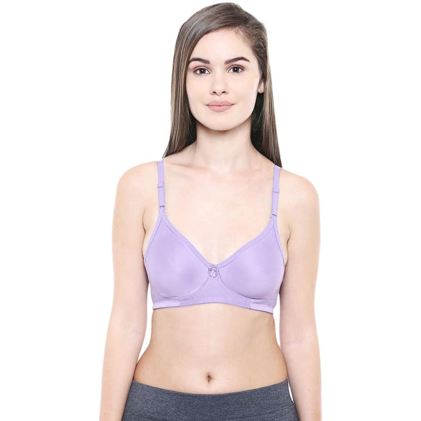 Bodycare Women Cotton Full Coverage Non Padded Regular Bra Pack - 2 E5554PURE view 3