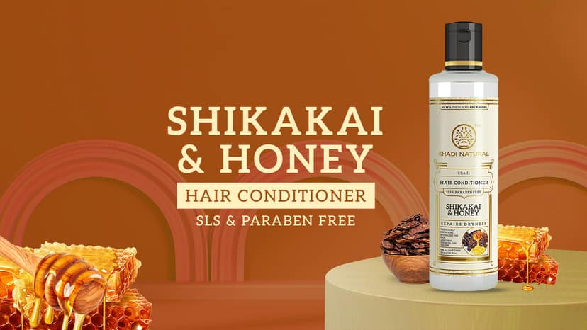 Khadi Natural Shikakai & Honey Hair Conditioner SLS & Paraben Free - 210ml view 2