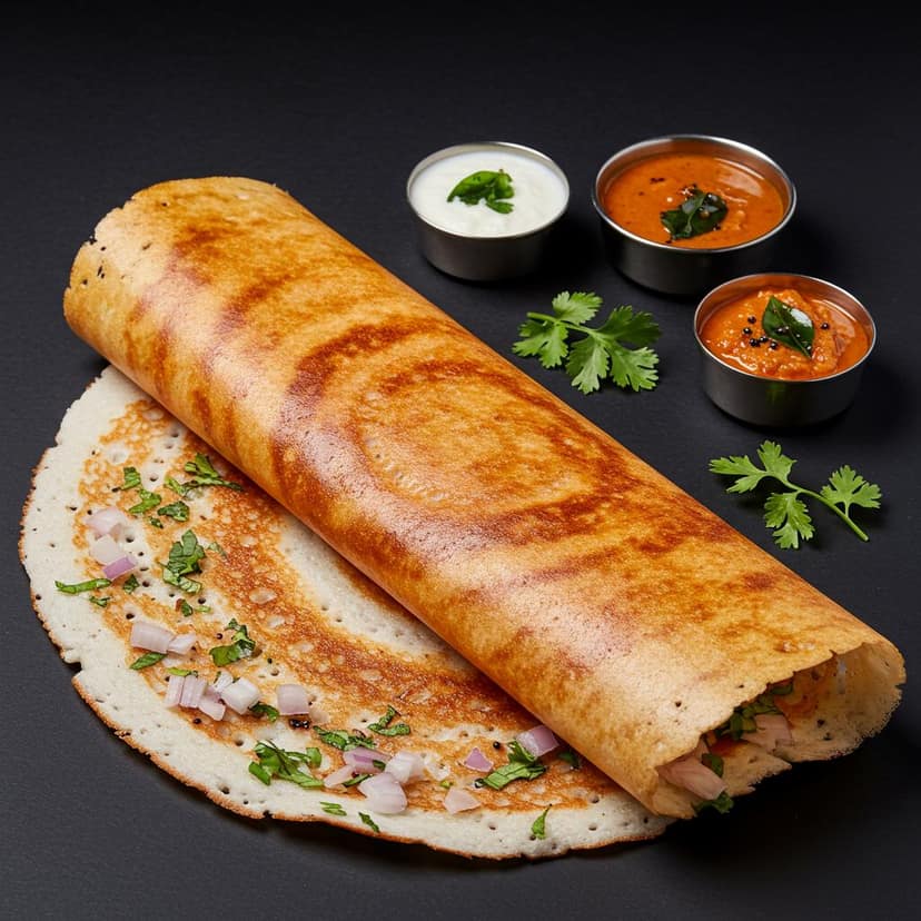 Onion Paneer Dosa