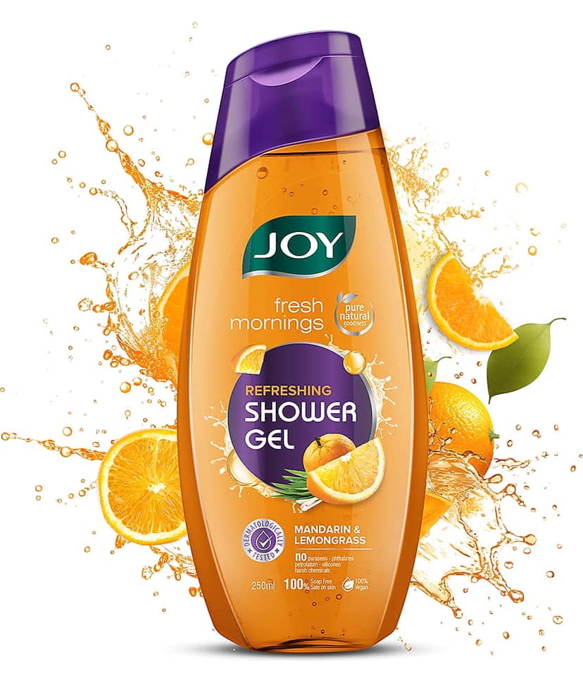 Joy Vitamin C Brightening Body Wash Radiance & Glow Paraben Free Suitable for All Skin Types 500ml (Pack of 1)