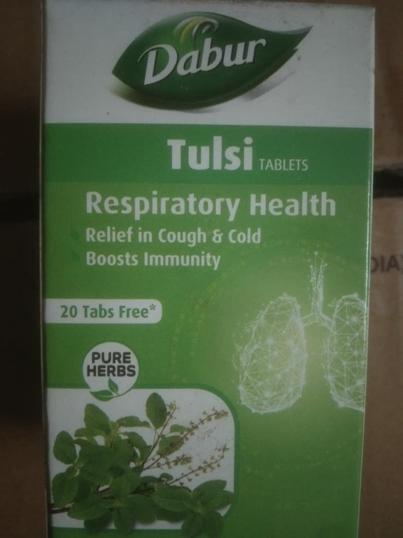 Dabur tulsi tablets 60tab+20tab