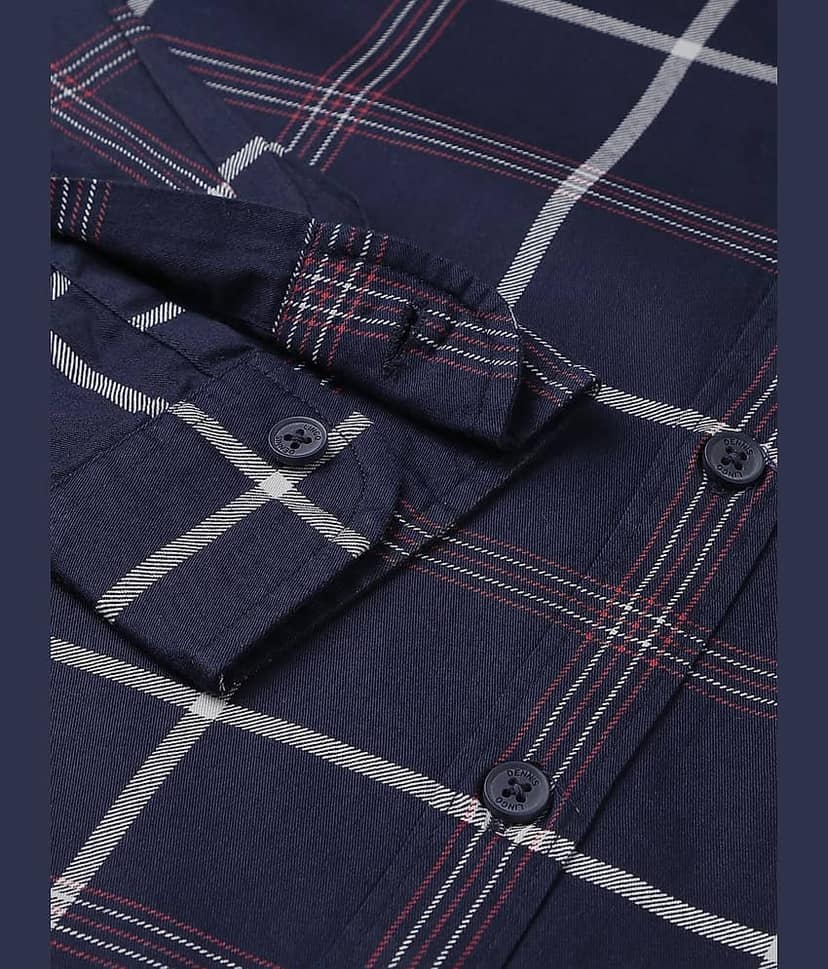 Dennis Lingo - White 100% Cotton Slim Fit Men's Casual Shirt ( Pack of 1 ) view 3