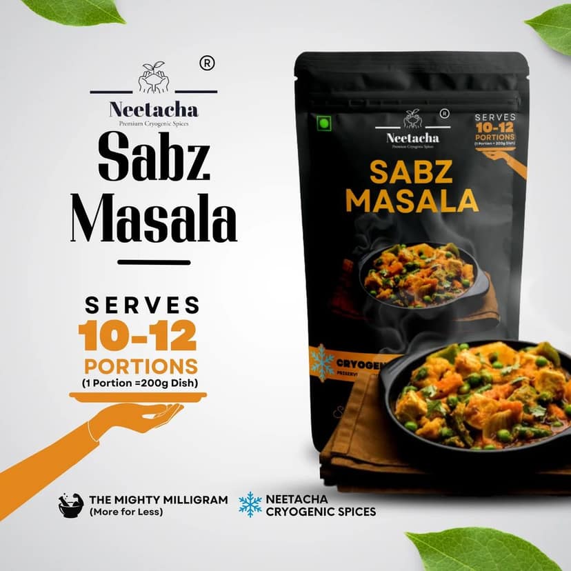 NEETACHA Premium Cryogenic Sabz Masala I 50g