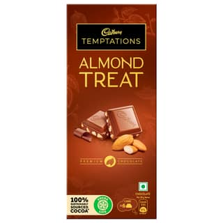 Cadbury Temptations Almond Treat Premium Chocolate Bar, 72 g