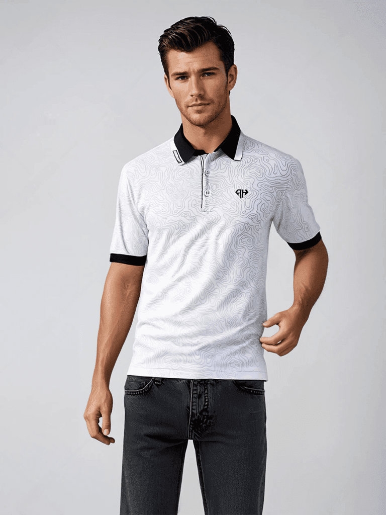 AH White Adventure Classic Polo