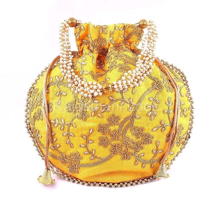 Rajasthani Look Women's Wristlets Ethnic Bridal Potli Combo ( Pack Of 9 ) view 3