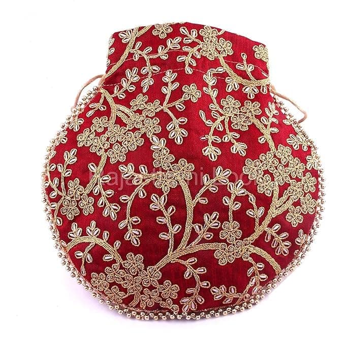 Rajasthani Look Women's Wristlets Ethnic Bridal Potli Combo ( Pack Of 9 ) view 5