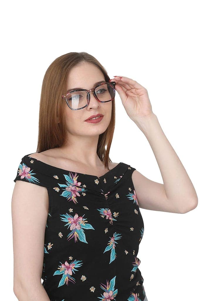 4Flaunt Blue Cut Computer Glasses for Eye Protection | Zero Power, Anti Glare & Blue Light Filter Glasses | UV400 Protection Specs for Women | TR90 Frames & CR39 Blue Cut Lens (Multicolor) view 8