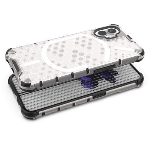 Faircost for Nothing Phone 1 Hybrid Shockproof Back Cover Hard Outside Soft Inside- (Polycabonate::Transparent) view 4