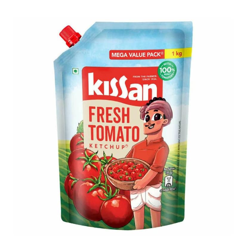 Kissan Fresh Tomato Ketchup Pouch 1 Kg