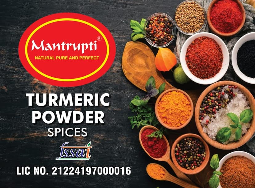 Mantrupti Turmeric Powder 100% Natural No Preservatives Added 250g view 3