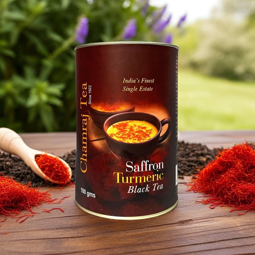 CHAMRAJ Saffron Turmeric Black Tea (100 gms) view 4