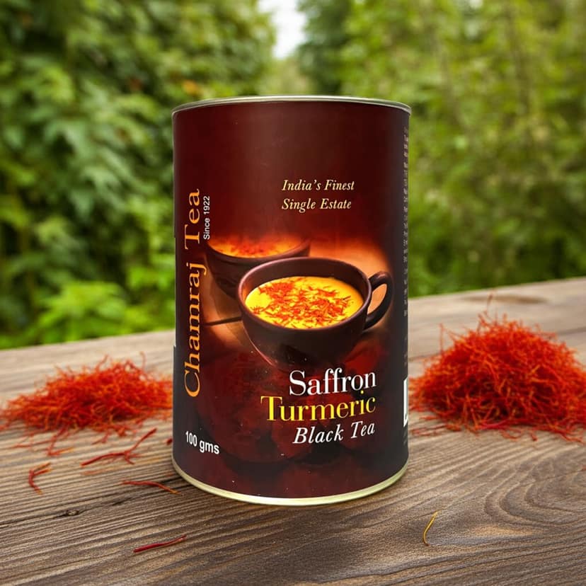 CHAMRAJ Saffron Turmeric Black Tea (100 gms) view 6