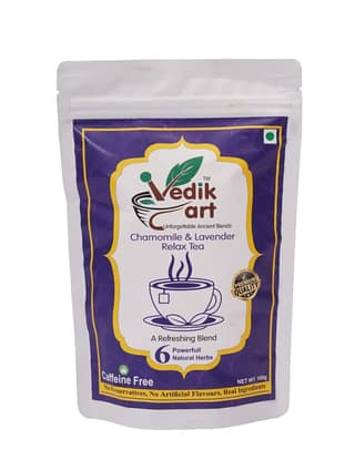 Chamomile Lavender Relax Tea - Caffeine-Free Herbal Tea Blend - 100g
