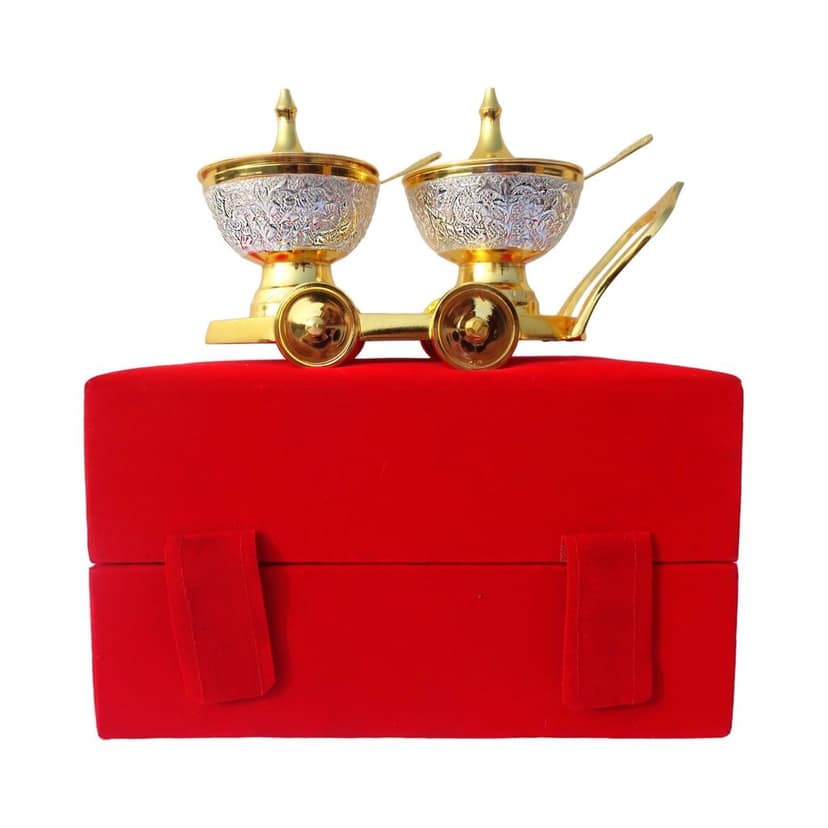 Brass Trolley 2 Tone With Spoon (BMAS138) view 2