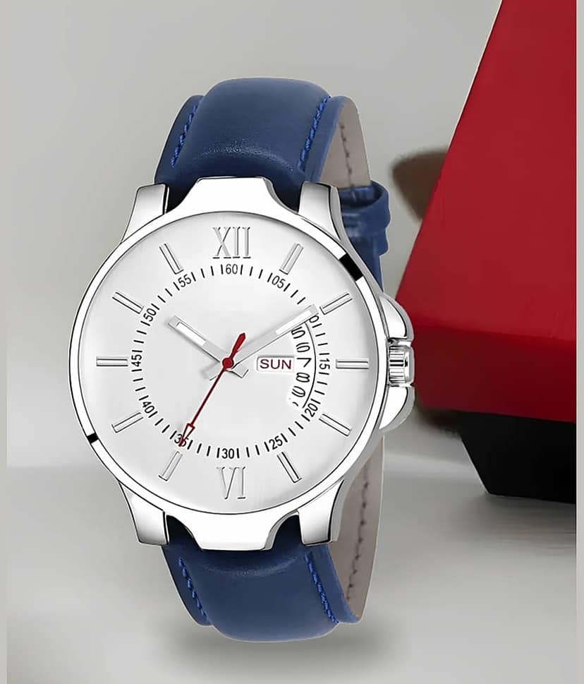 Trex Blue PU Analog Men's Watch