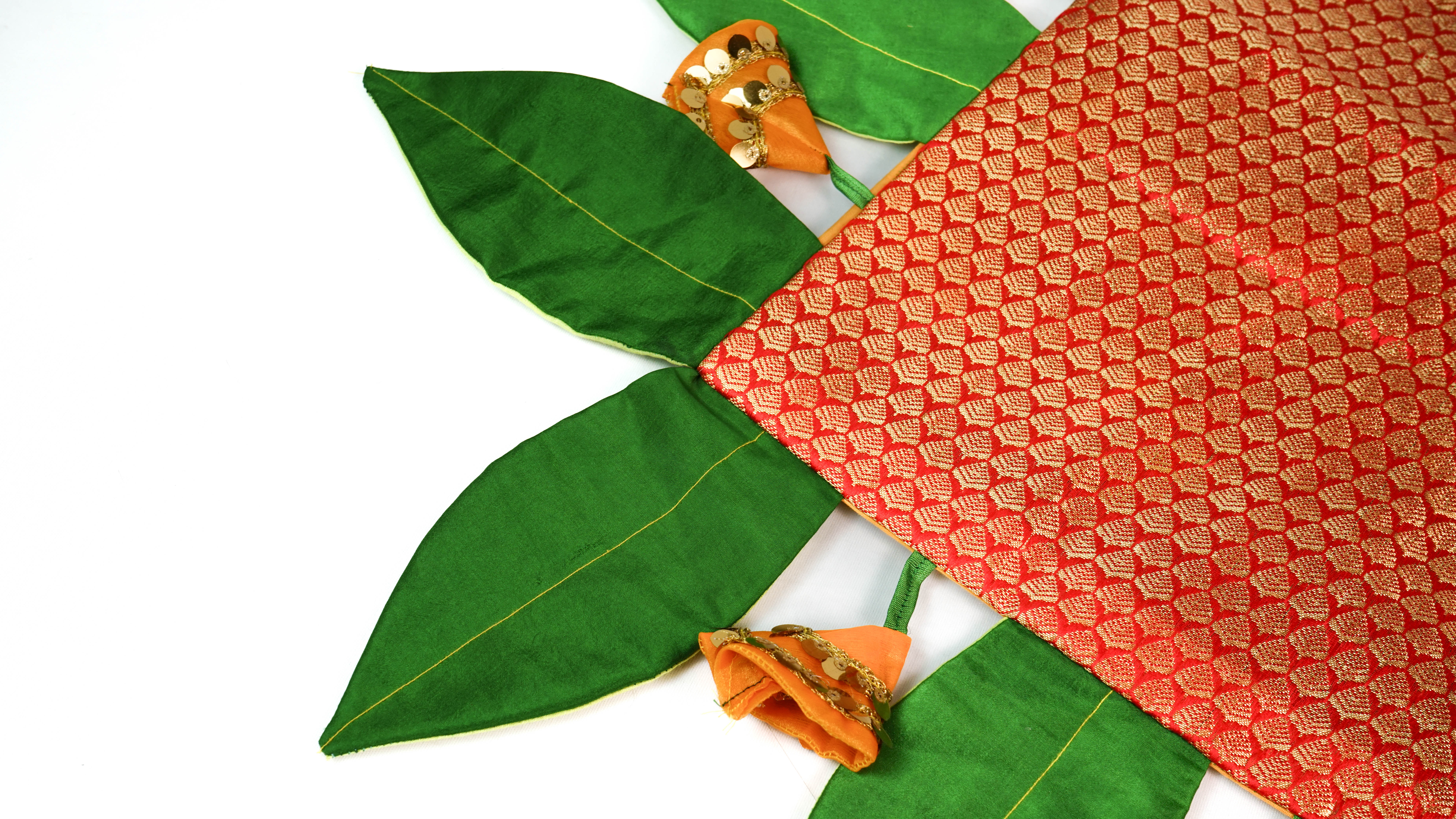 Handcrafted Chaurang Aasan | Traditional Pooja Seating Mat | Religious Décor view 3