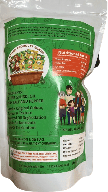 Healthy Bites Vacuum Fried Bitter gourd Chips (135gm ) view 4