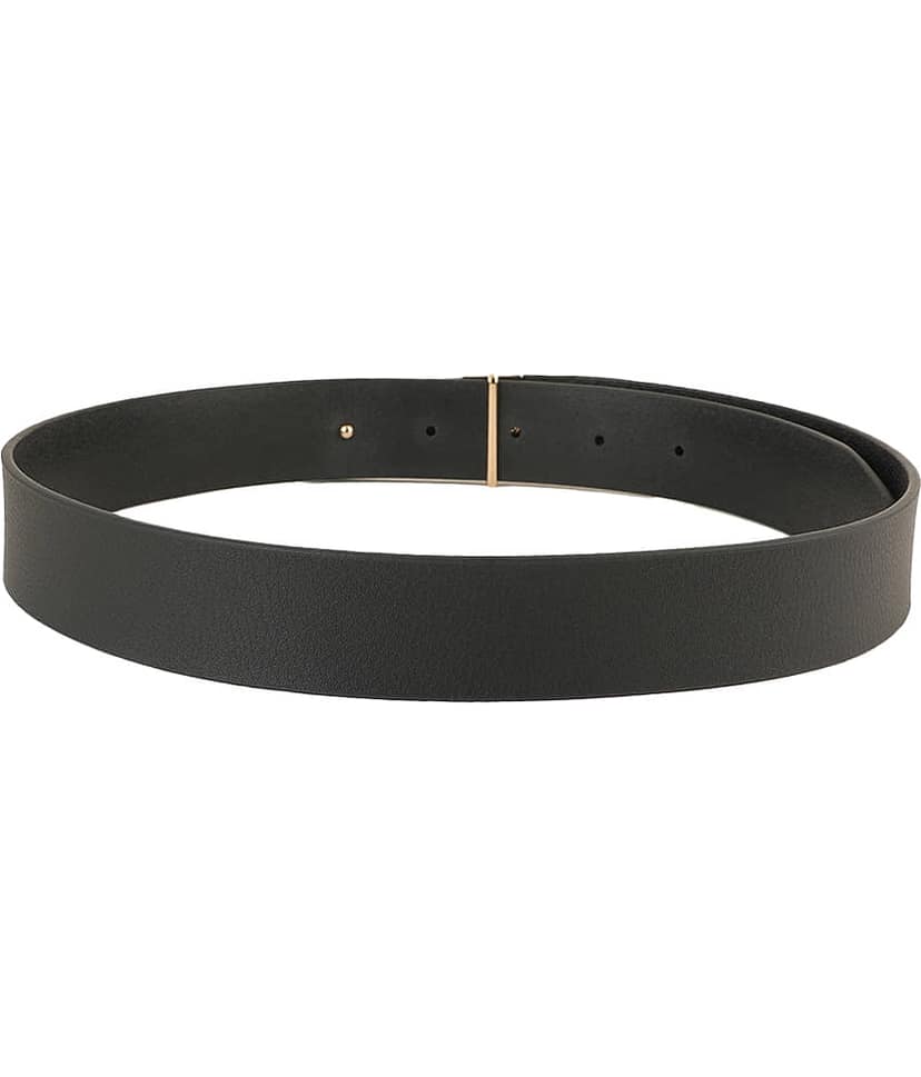 STYLE SHOES - Black Leather Men's Formal Belt ( Pack of 1 ) view 2
