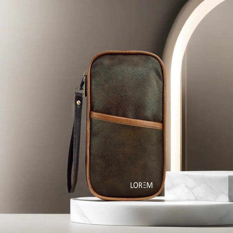 LOREM Deluxe Family Passport Wallet: Organize Credit, Debit Cards, Tickets, Coins, and More with Removable Hand Strap view 2