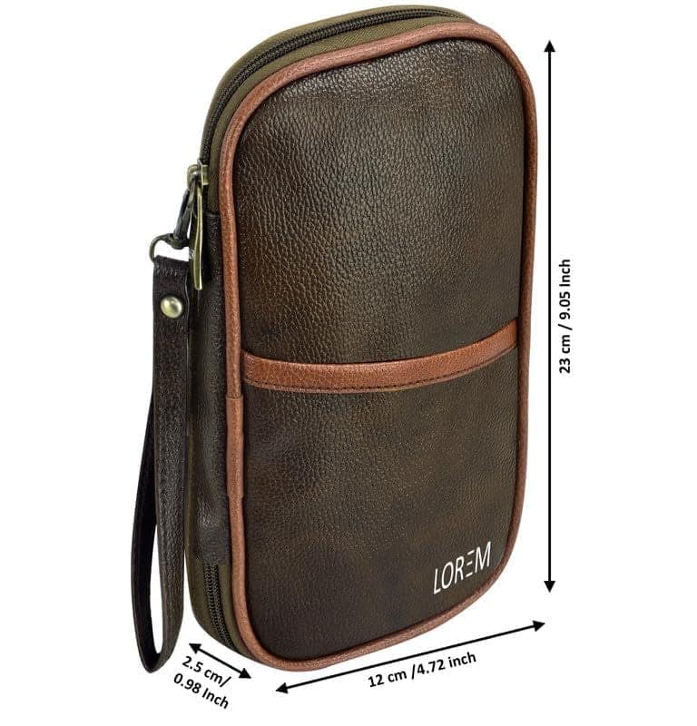 LOREM Deluxe Family Passport Wallet: Organize Credit, Debit Cards, Tickets, Coins, and More with Removable Hand Strap view 5