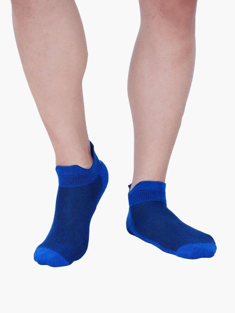 AirGarb Low Ankle Cotton Sneakers Socks for Men and Women: Comfortable Cushioning & Breathable Design Pack of 2 - TCA2AD (Free Size) Multi Color view 3
