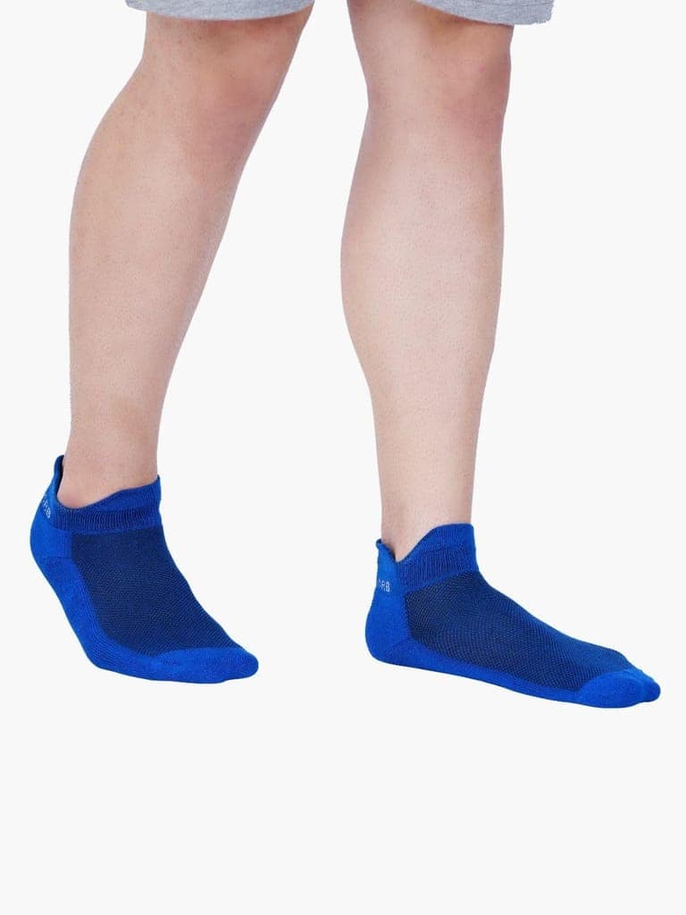 AirGarb Low Ankle Cotton Sneakers Socks for Men and Women: Comfortable Cushioning & Breathable Design Pack of 2 - TCA2AD (Free Size) Multi Color view 6