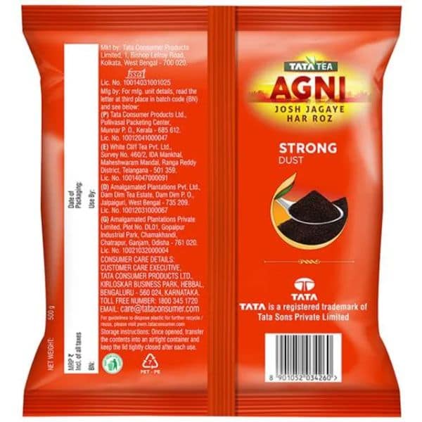 Tata Tea Agni Leaf Tea Powder 250 Gms view 3