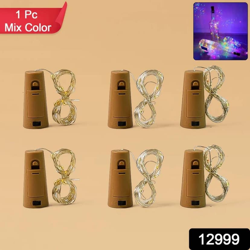 Cork-Shaped LED Bottle String Fairy Lights