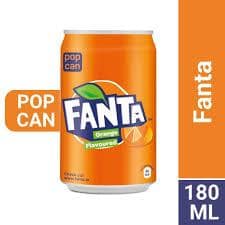 Fanta - Soft Drink, Refreshing, Orange Flavour, 180 Ml Can