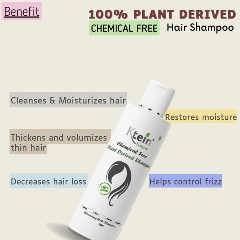 Ktein Natural Chemical Free Plant Derived Shampoo(100ml) view 3