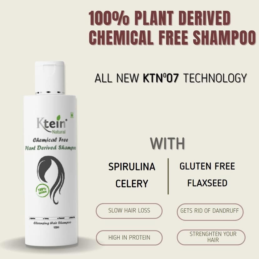 Ktein Natural Chemical Free Plant Derived Shampoo(100ml) view 5