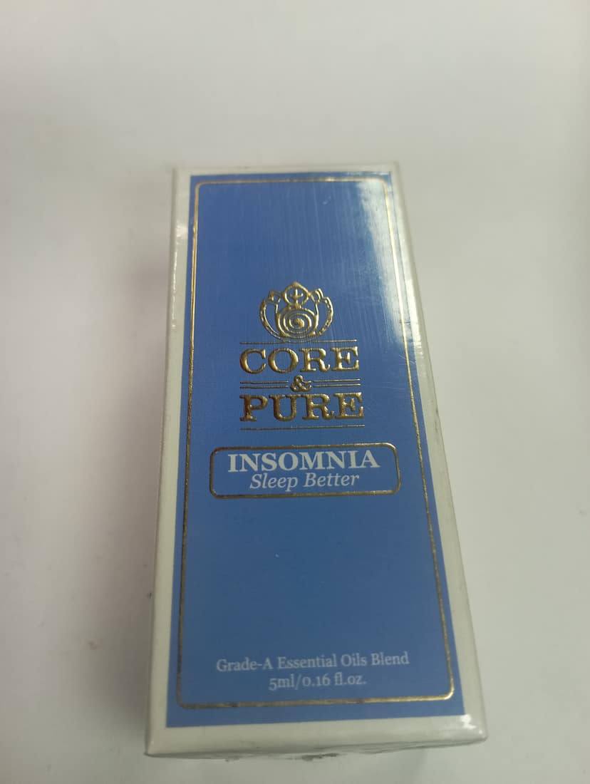 Core Pure Insomnia Sleep better Grade-a essential oils blend 5ml/0.16 fl.oz.