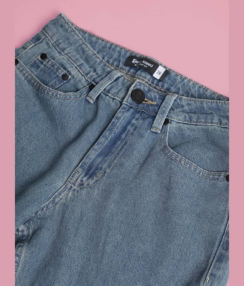Bene Kleed - Blue Cotton Bootcut Women's Jeans ( Pack of 1 ) view 7