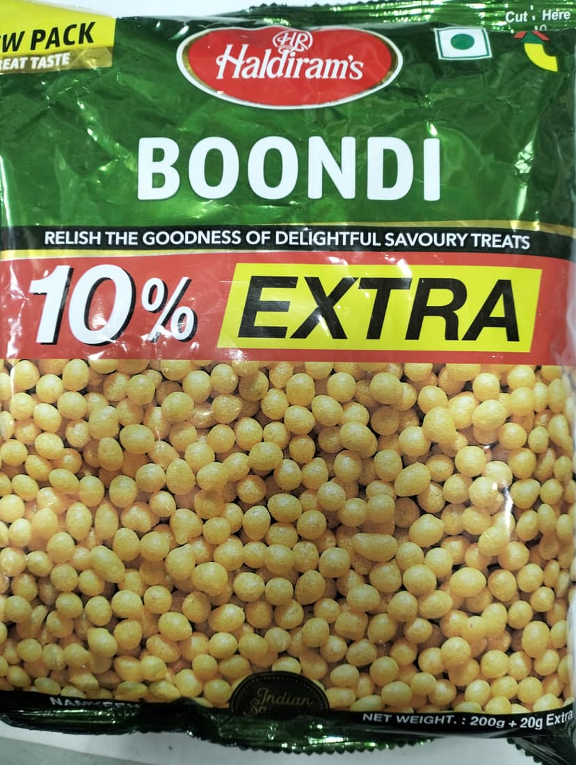 Haldiram's Boondi 10% extra