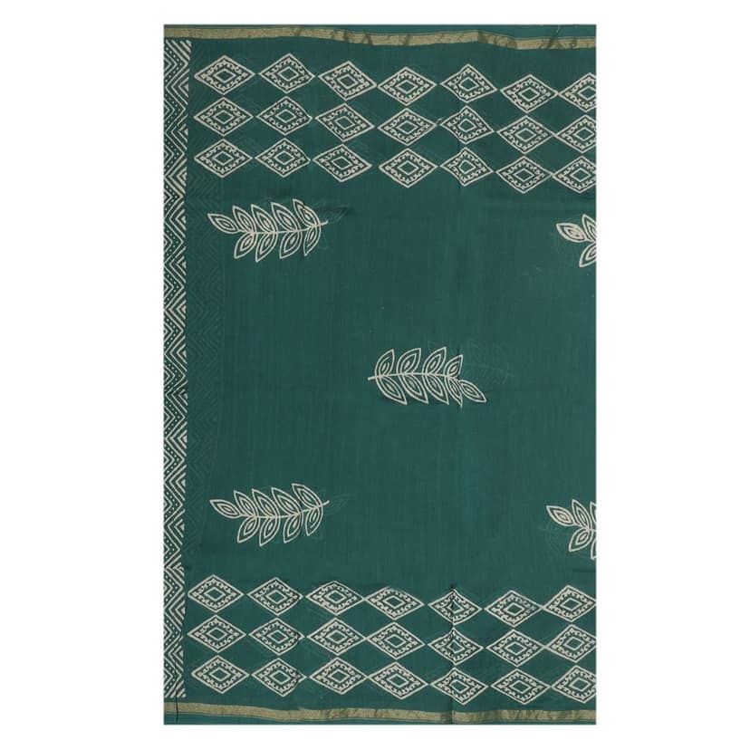 HANDLOOM CHANDERI 03 PCS DABU PRINTED SUIT (SKU - 1RDS01191120 Suit 35) view 5