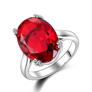 CEYLONMINE Ruby ( chunni )silver ring unheated & untreated gemstone Ruby / manik ring for unisex