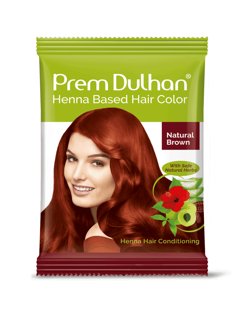 Prem Dulhan Burgundy Red Henna Based Hair Color, 10 g