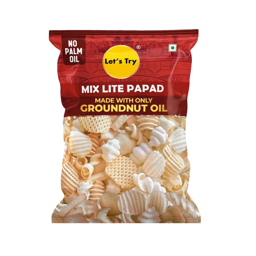 Let's Try Mix Lite Papad - 45g