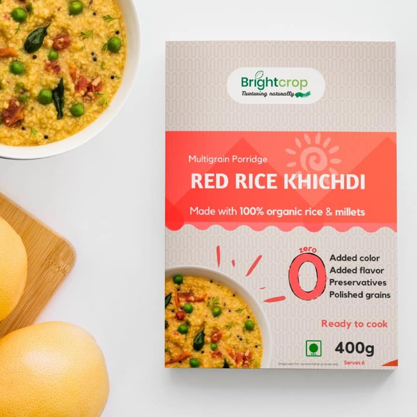 Red Rice Khichdi | Multigrain Porridge (400Gms Pack) view 4
