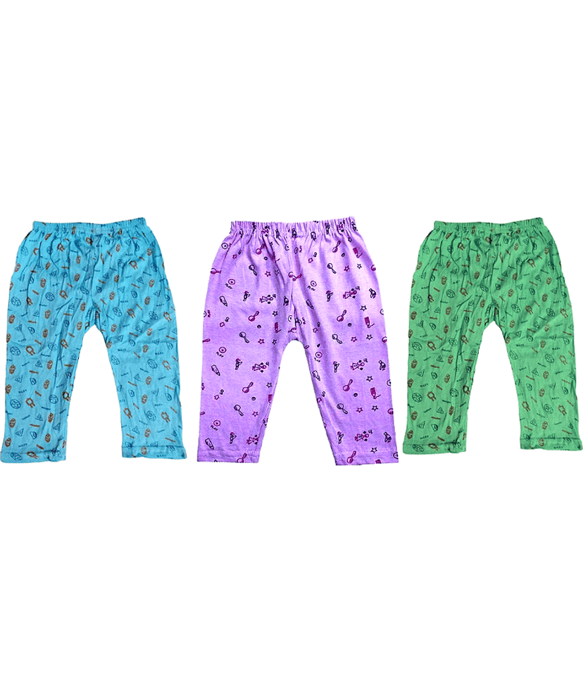 DAYAKU Pack of 3 Cotton Blend Three-Fourth For Boys ( Multi Color ) view 2