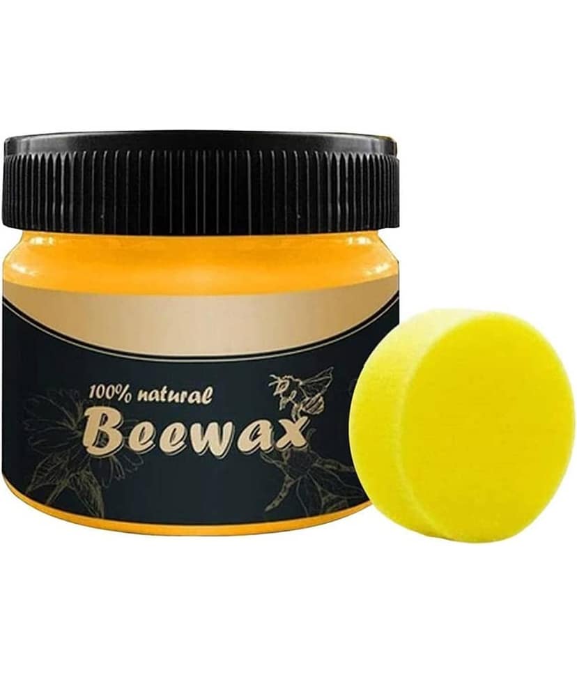 KRAMOX Beewax with Sponge Natural Wood Polish Cream NO 80 g