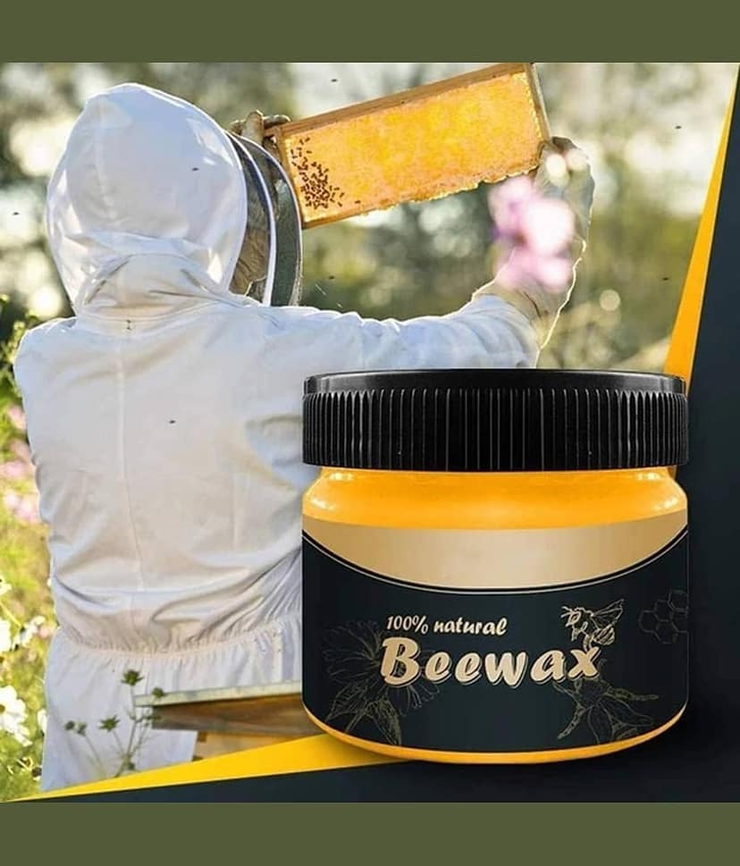 KRAMOX Beewax with Sponge Natural Wood Polish Cream NO 80 g view 2
