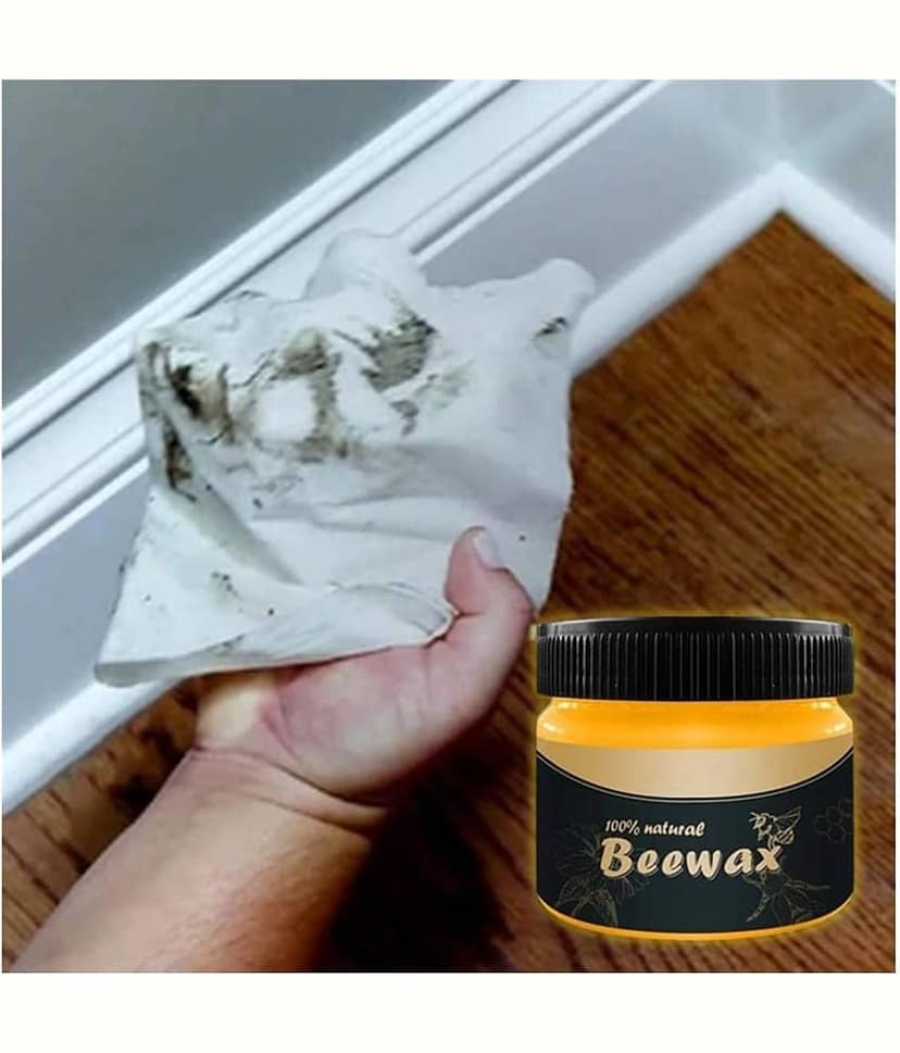 KRAMOX Beewax with Sponge Natural Wood Polish Cream NO 80 g view 5