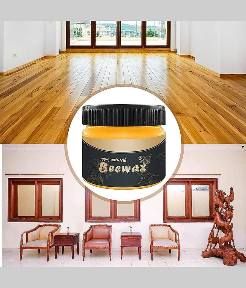KRAMOX Beewax with Sponge Natural Wood Polish Cream NO 80 g view 7